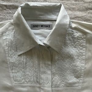 Issey Miyake Sheer Oxford Blouse